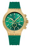 GLOCK Watch GW-37-2-24 Green Silicone Strap with GLOCK Lettering Front View