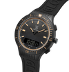 GLOCK Watch GW-40-1-24 Black Silicone Strap with GLOCK Lettering Half Side View