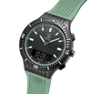 GLOCK Watch GW-40-2-24 Mint Green Silicone Strap with RTF Structure Half Side View