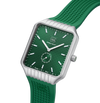 GLOCK Watch GW-5-1-24 Green Silicone Strap RTF Structure Half Side View