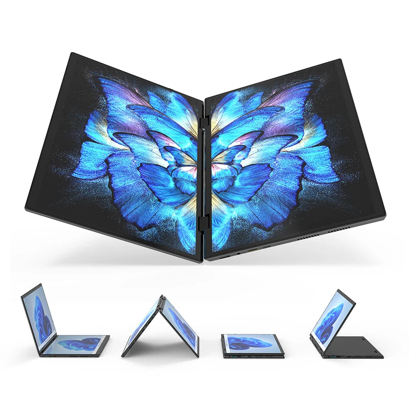 Intel N95 Processor 14“+14” touch Dual Screen Laptop Gaming Laptop DDR4 16GB/32GB 128G - 1TB 2TB SSD Notebook Computer