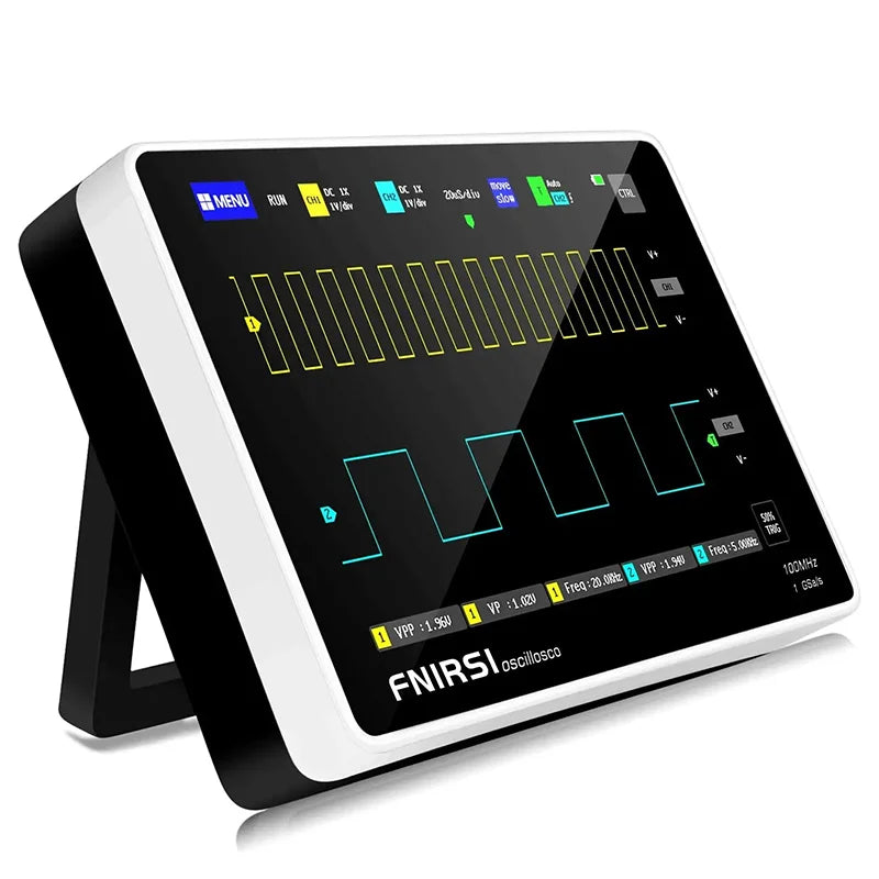 FNIRSI-1013D Digital Tablet Oscilloscope Dual Channel 100M Bandwidth 1GS Sampling Rate 7 Inches Mini Tablet Digital Oscilloscope