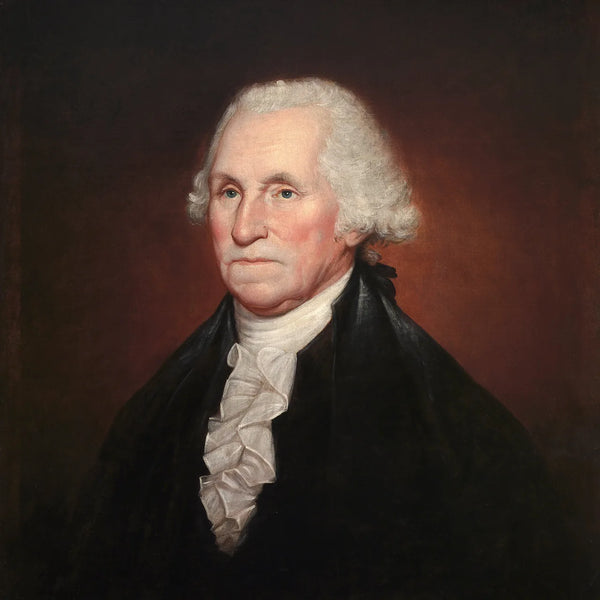 Portrait of President Washington with well-groomed hair