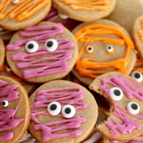 whole wheat halloween cookies