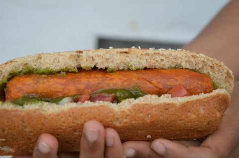 vegan hot dog