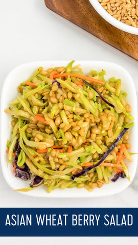 wheat berry Asian salad