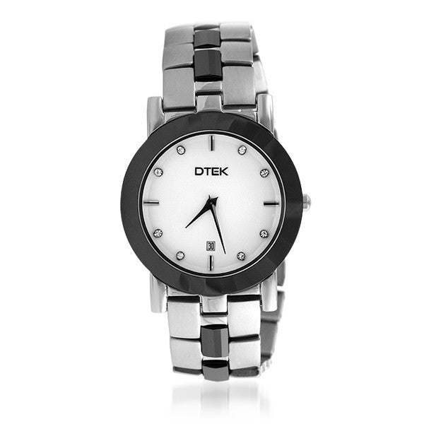 DTEK 008 Stainless Steel and Ceramic Ladies Watch - D-Tek product image