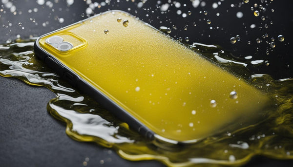 yellowing of a clear phone case