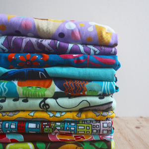 Stack of printed clothing from manitoulinsturtlecreek