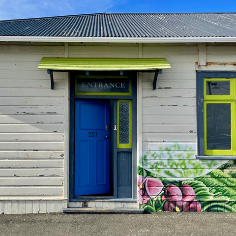 Hoopla Kids Stockroom front entrance at 257 Coutts Street, Rongotai