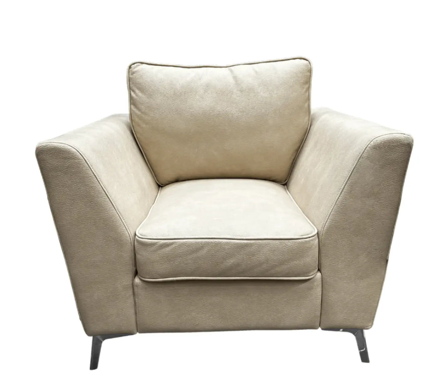 photo d'un fauteuil beige similicuir