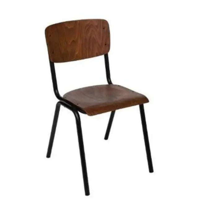 chaise marron en bois pour salon