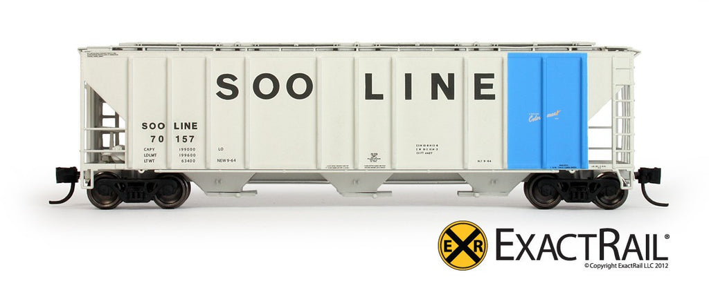 SOO Line PS-2CD 4427 Covered Hopper N-Scale Model Train