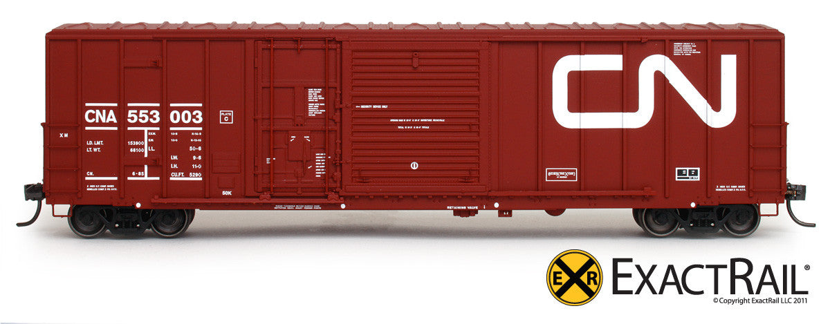 Ho Scale Fmc 5277 Combo Door Box Car Cn Exactrail Model Trains