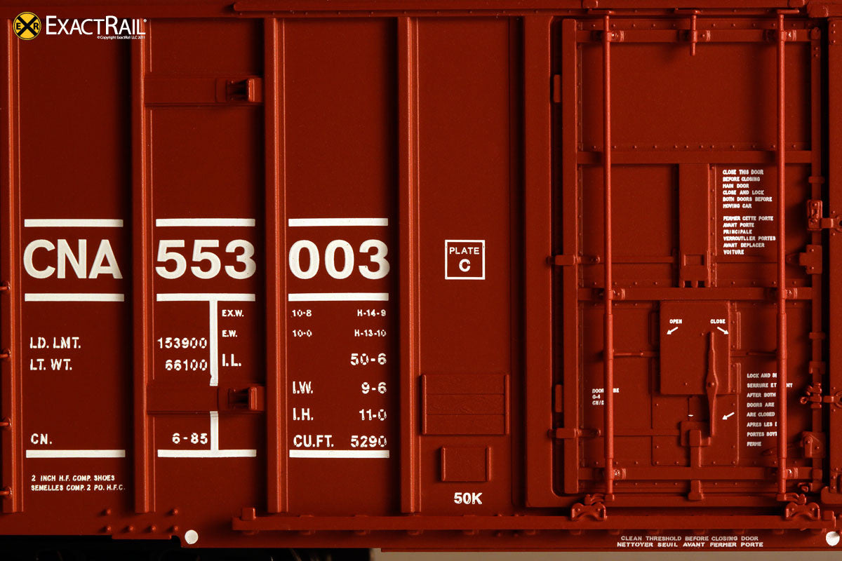 Ho Scale Fmc 5277 Combo Door Box Car Cn Exactrail Model Trains