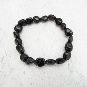 Tumbled Black Tourmaline Bracelet (Small)
