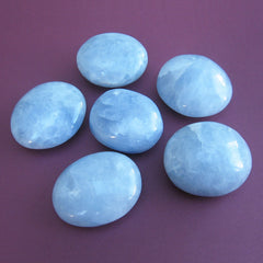Blue Calcite palm stones