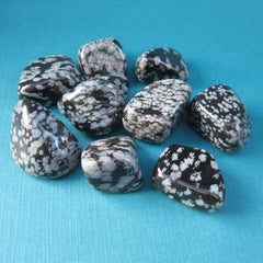 Tumbled Snowflake Obsidian