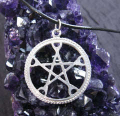 Aluminum pentacle necklace