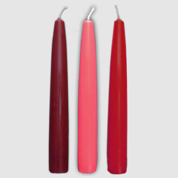 Variations of red candles