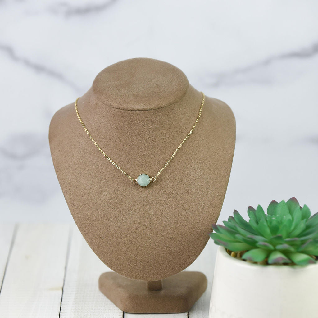 Natalie Natural Stone Pendant Necklace