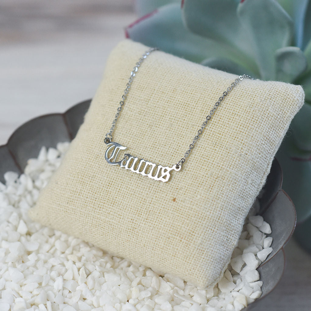 Silver Zodiac Astrology Pendant Necklaces