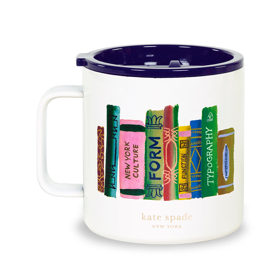 Bookshelf Stainless Steel Tumbler by Kate Spade – Lemons and Limes Boutique