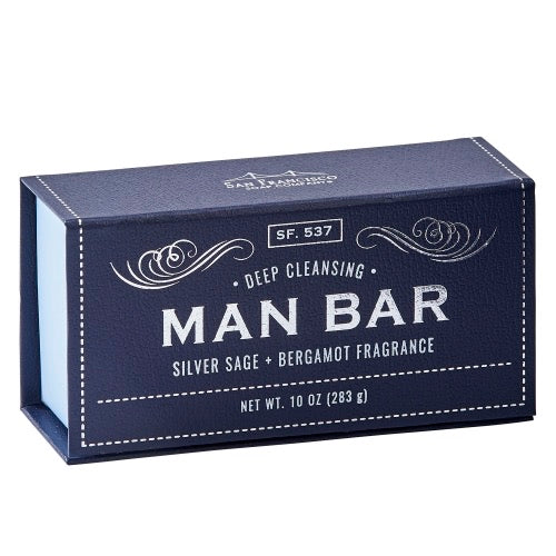 The Man Bar Soap in Silver Sage and Bergamot
