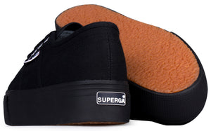 superga black flatforms