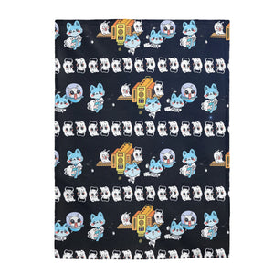 PeppermintOne Let's Close to Open Velveteen Blanket - PeppermintOne