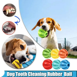 Dog Toy Ball Interactive Elasticity Puppy Chew Toy Nontoxic Bite Resistant Dog Pet Food Treat Feeder Chew Tooth Cleaning Ball - AiroPaws™