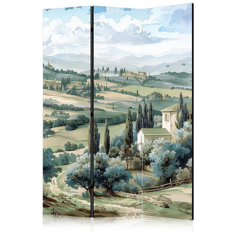 Landscape nature folding screen