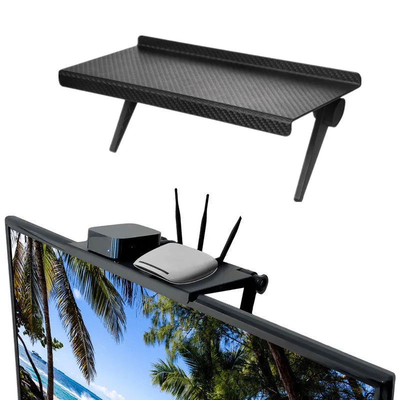 Adjustable TV Top Shelf Rack