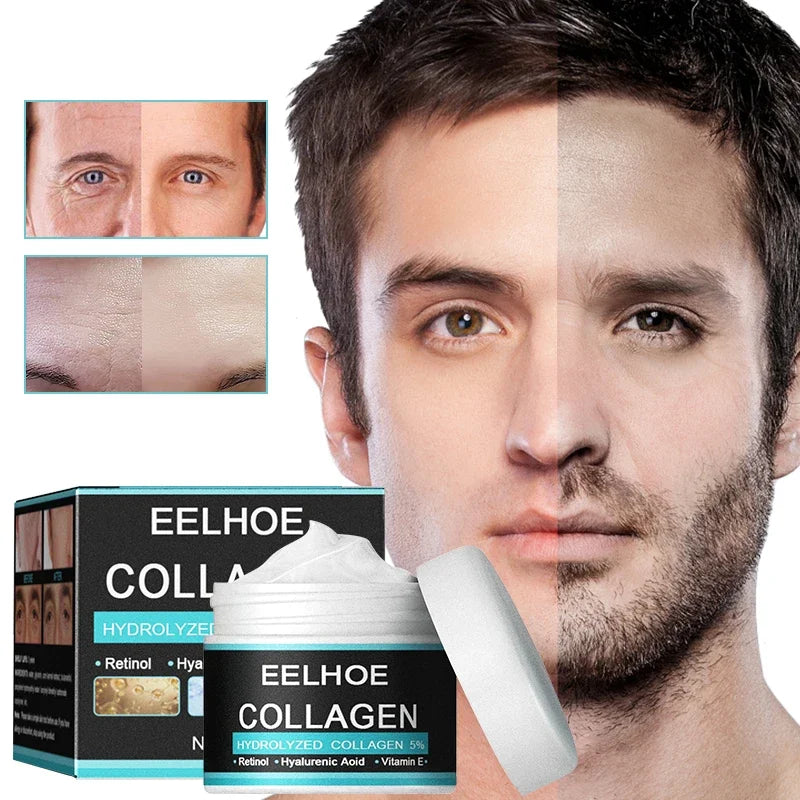 Men Anti Aging Face Cream Collagen Remove Wrinkle Firming Lifting Cream Brightening Moisturizing  Day Creams Facial Skin Care