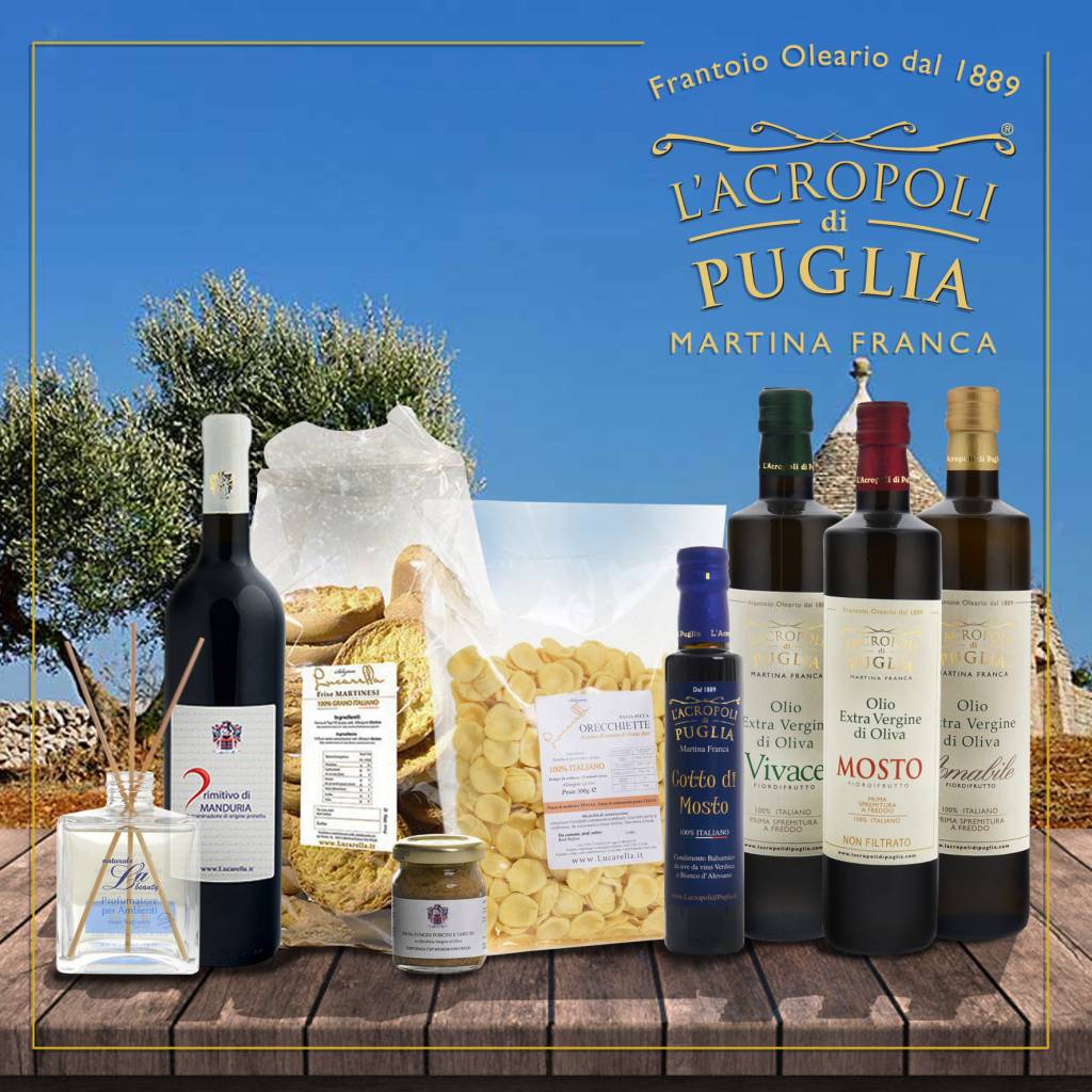 set of typical Apulian products