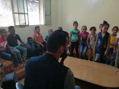 SEP Jordan impact activities: reading classes in Jerash camp