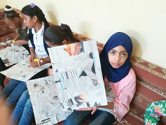 SEP Jordan impact activities: reading classes in Jerash camp