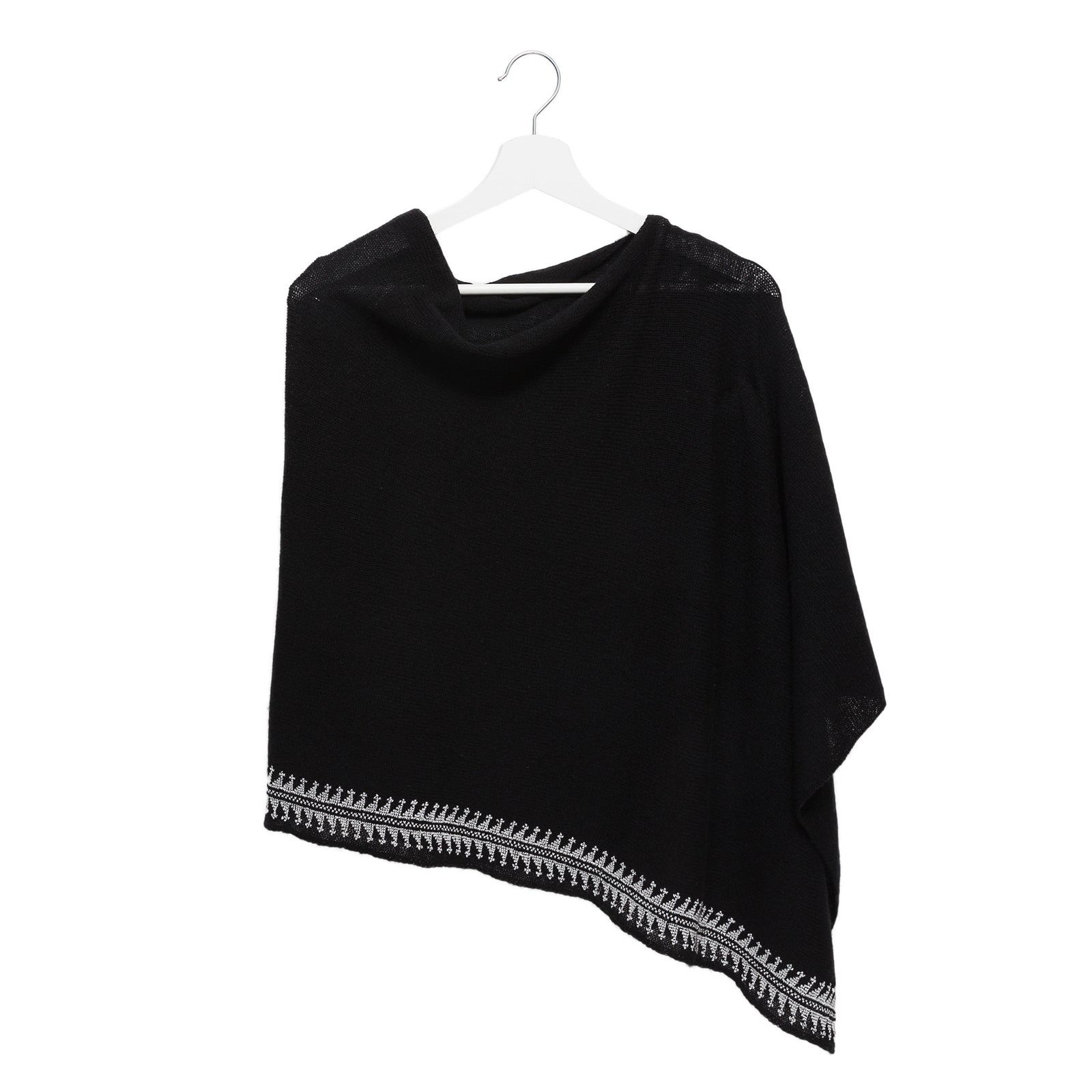 BLACK CASHMERE PONCHO – SEP Jordan