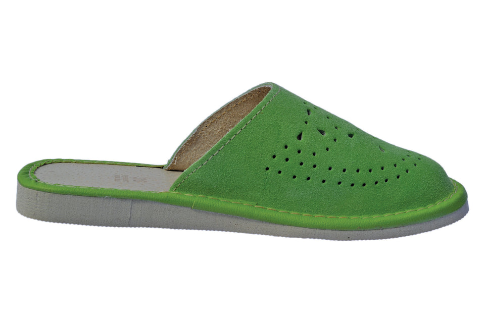 emerald green slippers