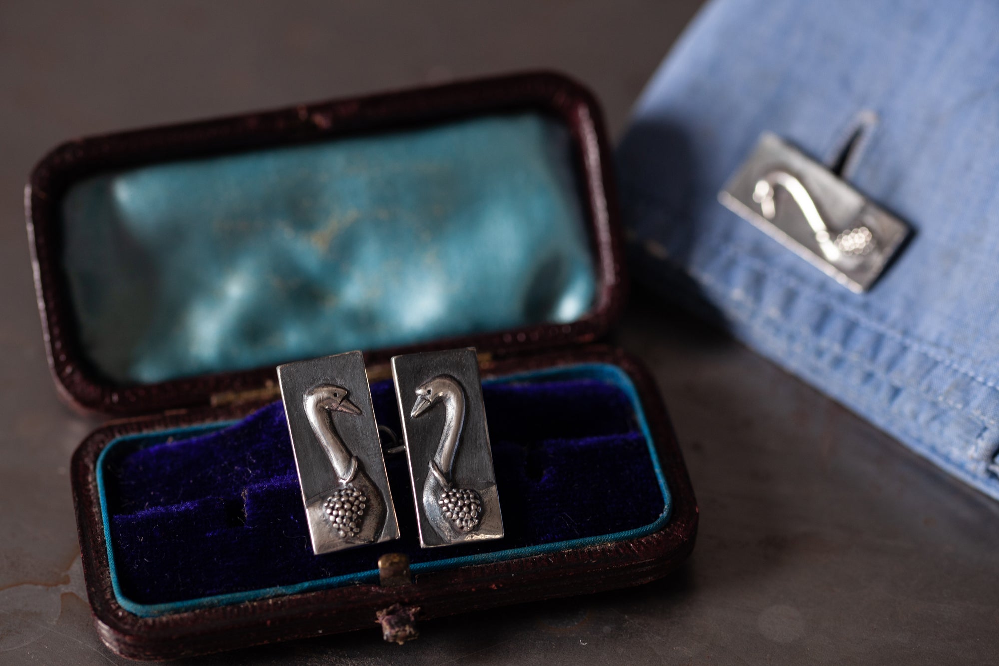 Catherine Hills Jewellery swan cufflinks