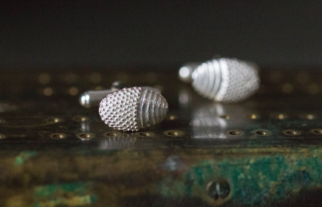 Catherine Hills Jewellery, Spotted acorn cufflinks