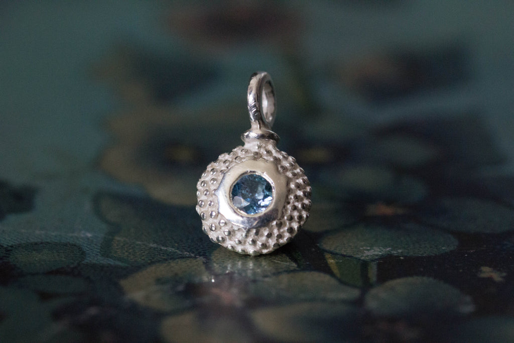 Catherine Hills Jewellery, birthstone, March's charm Aquamarine