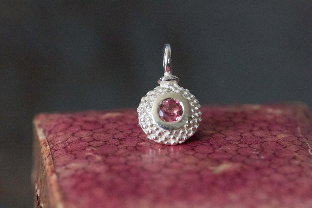 Catherine Hills Jewellery, birthstone, October's charm Pink Tourmaline