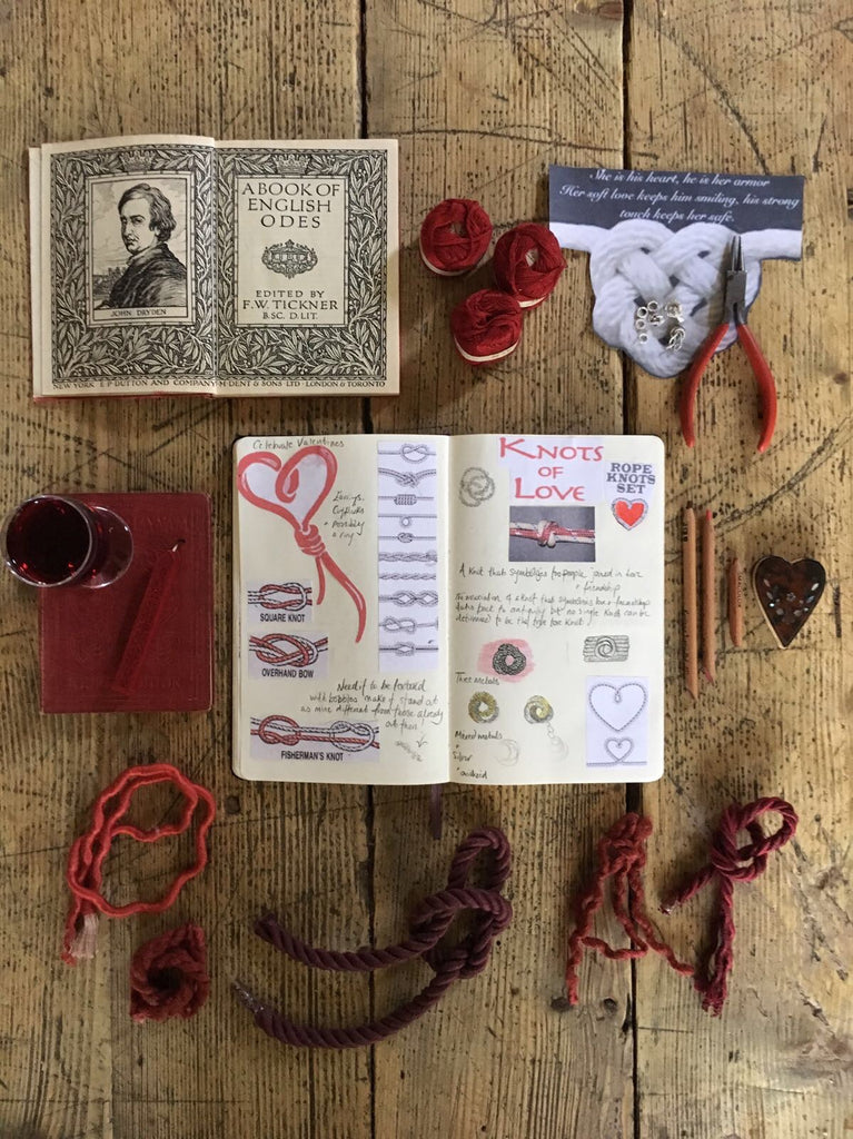 Catherine Hills Jewellery, Love knot sketchbook