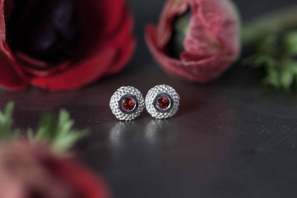 Catherine Hills Jewellery Ruby studs