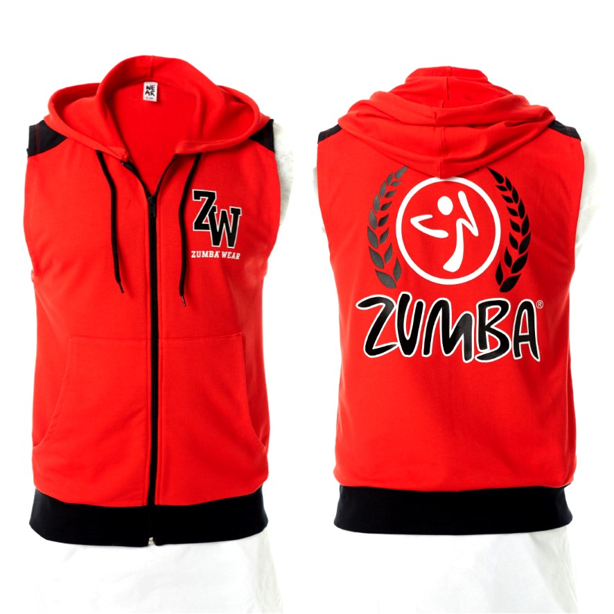 zumba sleeveless hoodie