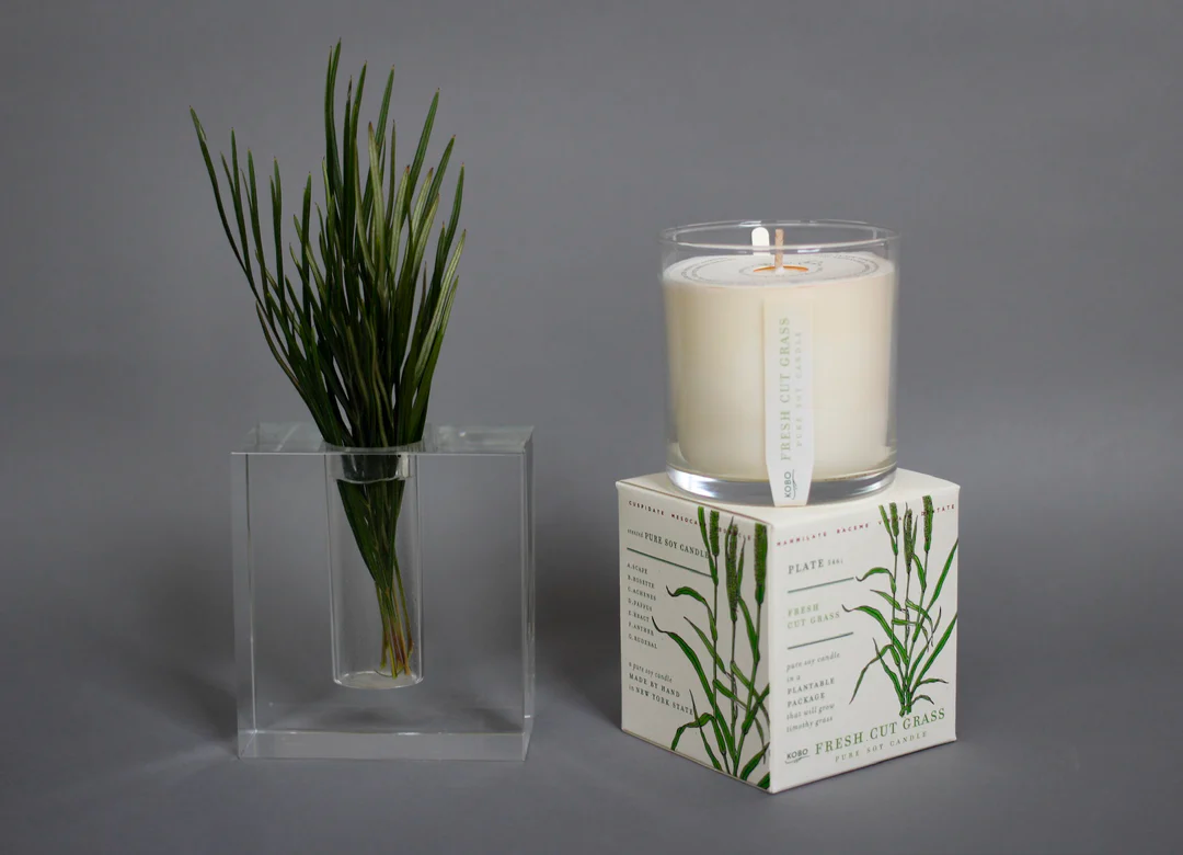 Fresh Cut Grass Scented Soy Candle