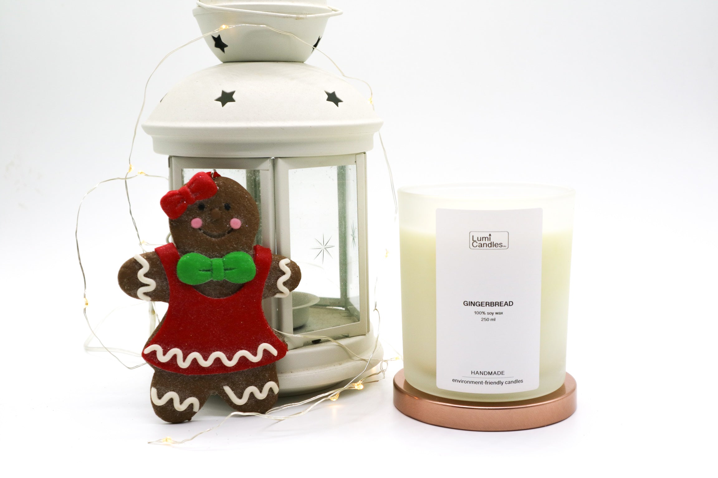LUMI Gingerbread 250ml scented soy candle