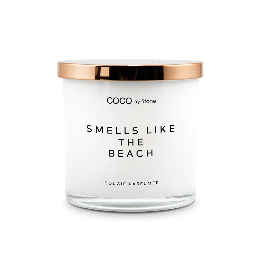 Stone coco scented candle