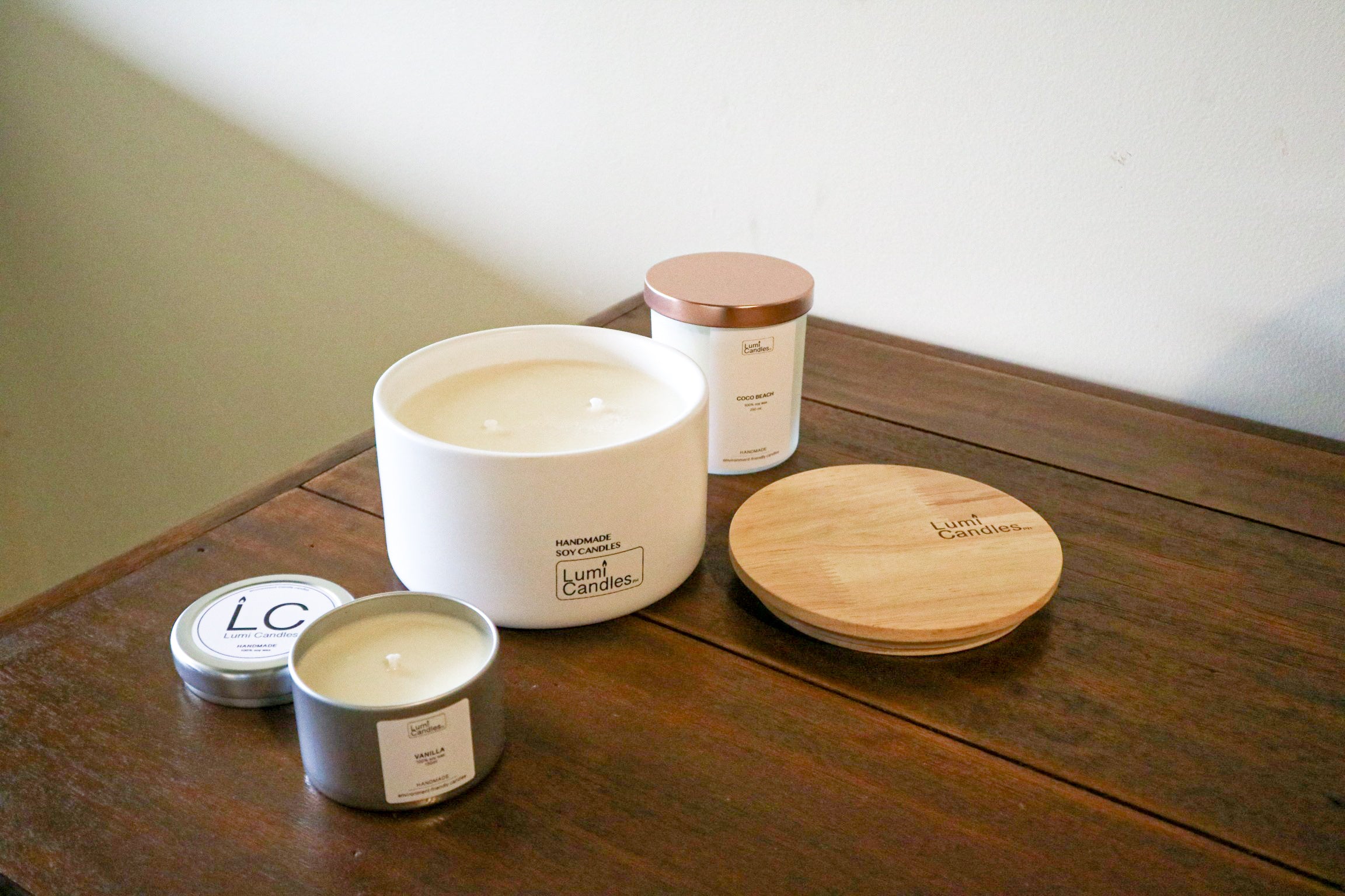 LUMI scented soy candles